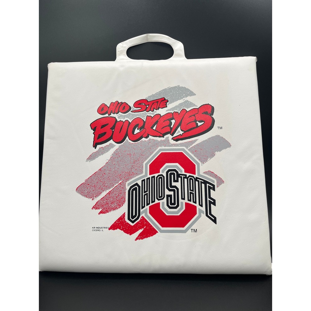 Vtg Ohio State Buckeyes Stadium Seat Cushion Carry Handle NCAA Football As Is